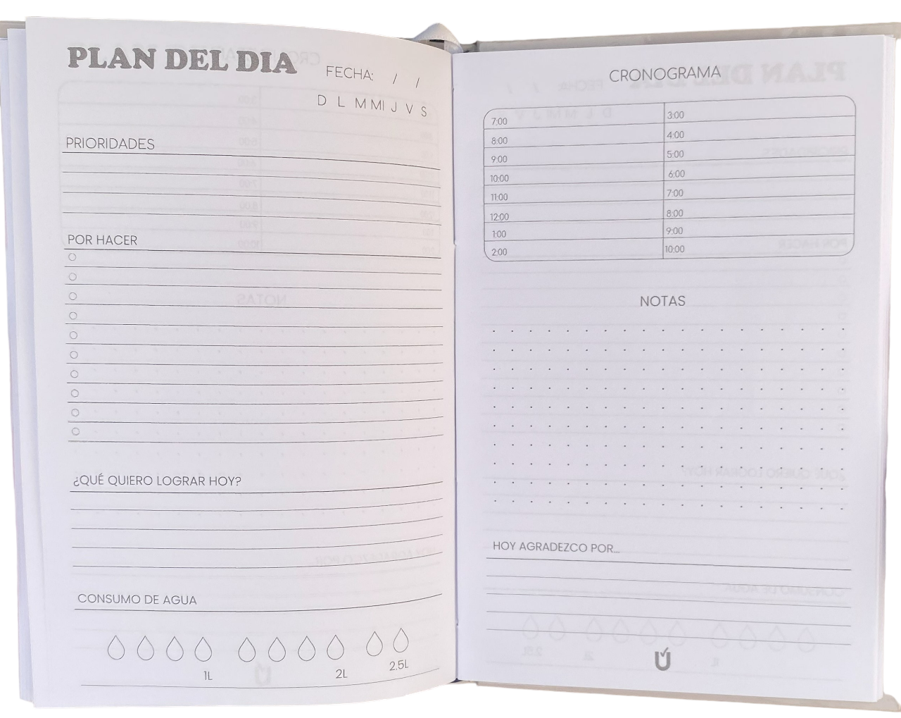 Libreta Planner diario